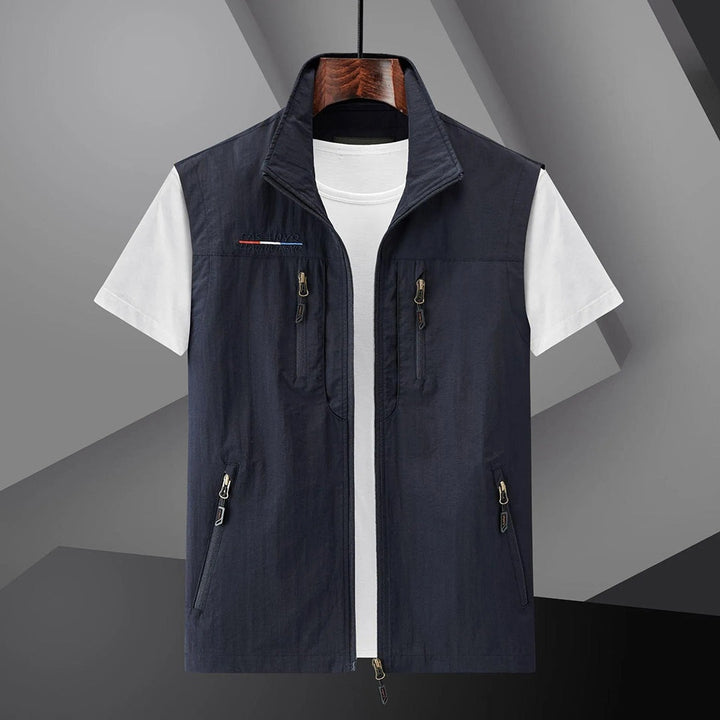 Alexis | Gilet Sans Manches Homme Multi-Poches Zippé