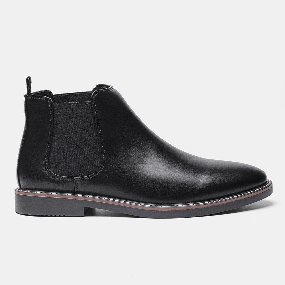 Alice | Chelsea Boots Cuir Vegan Femme Bout Rond Élastique
