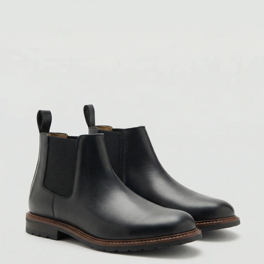 Alice | Chelsea Boots Cuir Vegan Femme Bout Rond Élastique