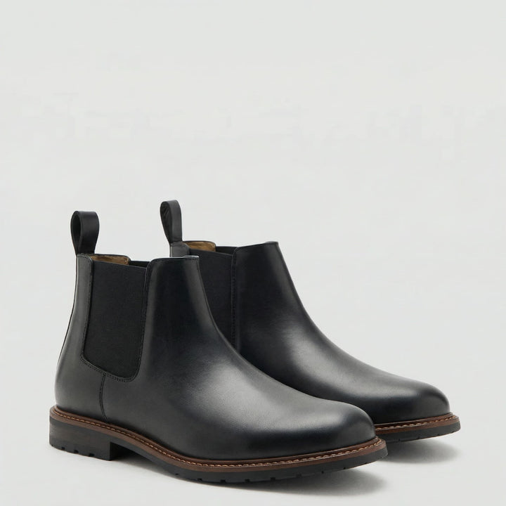 Alice | Chelsea Boots Cuir Vegan Femme Bout Rond Élastique