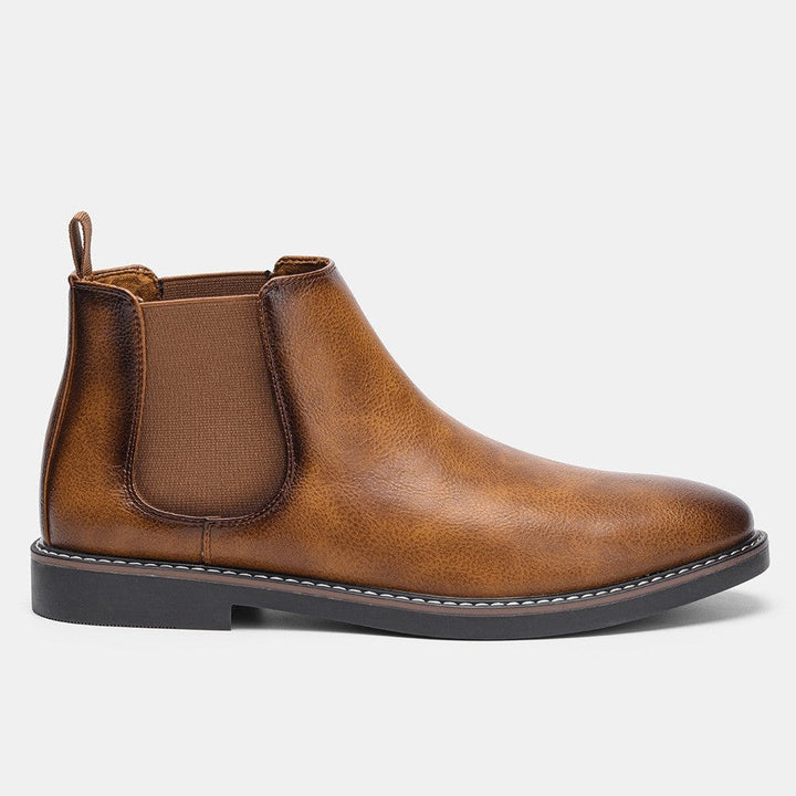 Alice | Chelsea Boots Cuir Vegan Femme Bout Rond Élastique