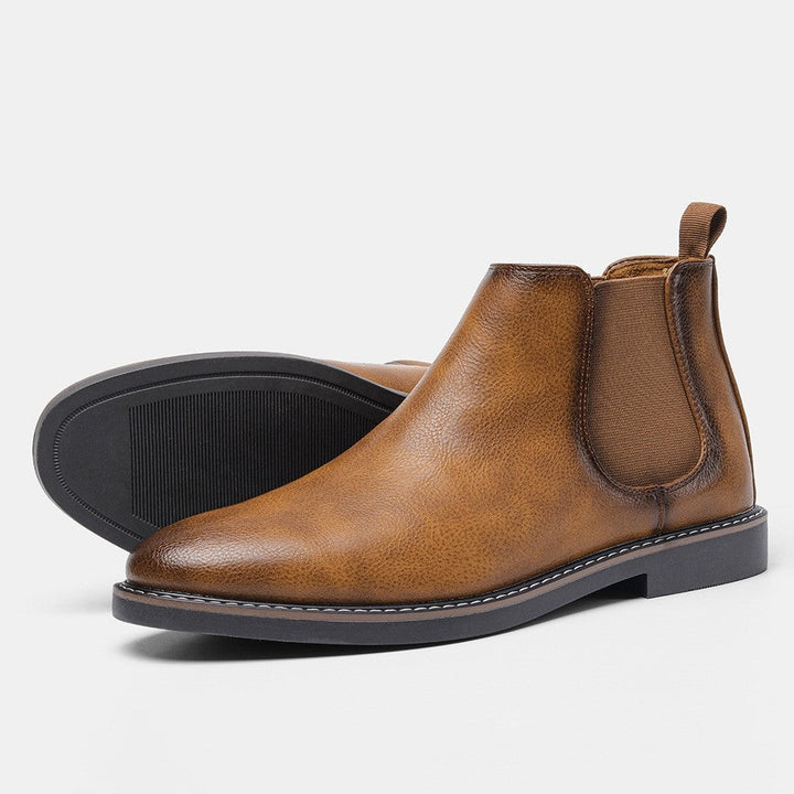 Alice | Chelsea Boots Cuir Vegan Femme Bout Rond Élastique