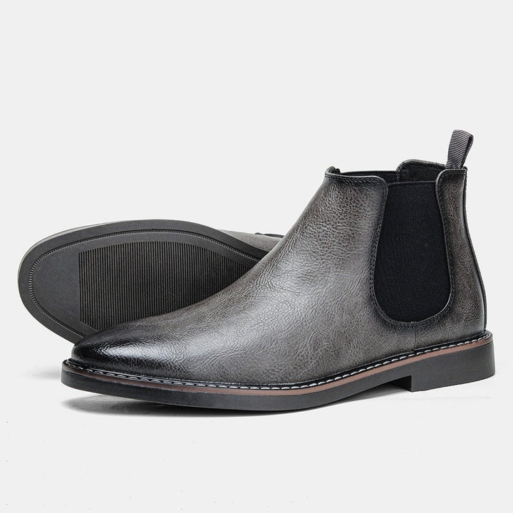 Alice | Chelsea Boots Cuir Vegan Femme Bout Rond Élastique