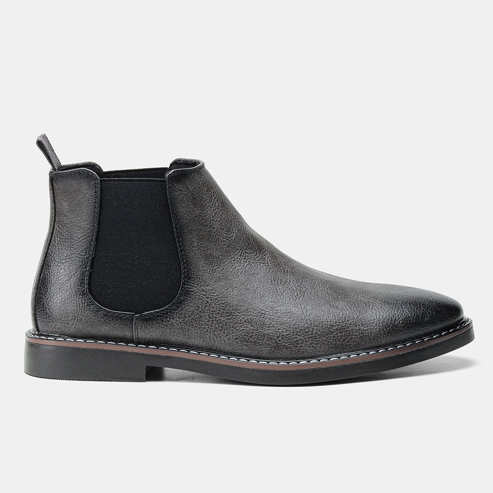 Alice | Chelsea Boots Cuir Vegan Femme Bout Rond Élastique