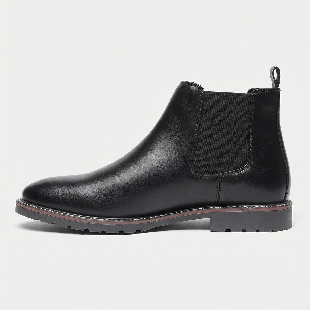Alice | Chelsea Boots Cuir Vegan Femme Bout Rond Élastique