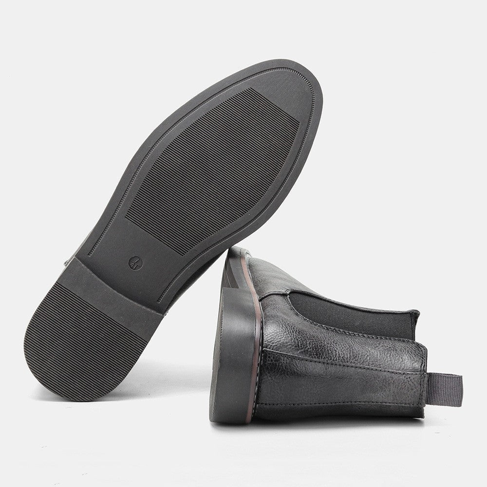 Alice | Chelsea Boots Cuir Vegan Femme Bout Rond Élastique