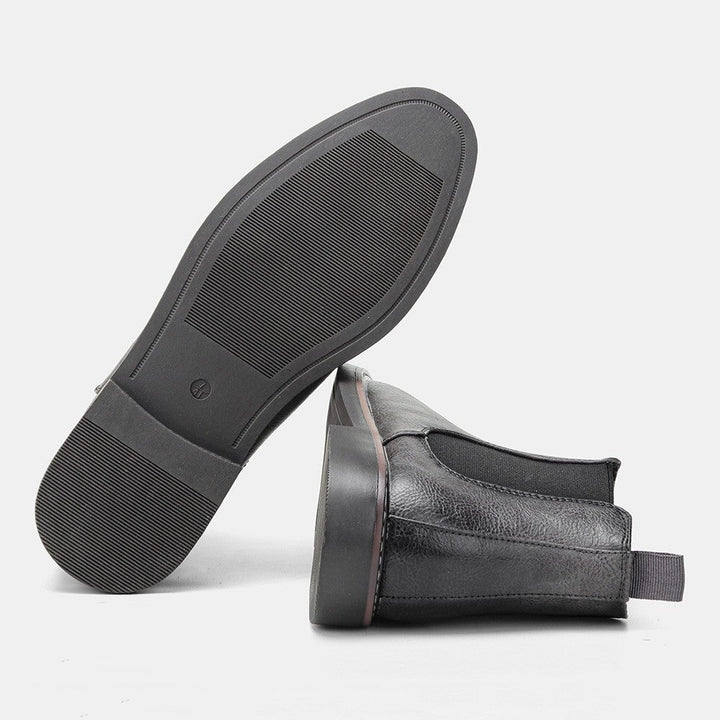 Alice | Chelsea Boots Cuir Vegan Femme Bout Rond Élastique