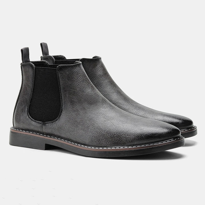 Alice | Chelsea Boots Cuir Vegan Femme Bout Rond Élastique