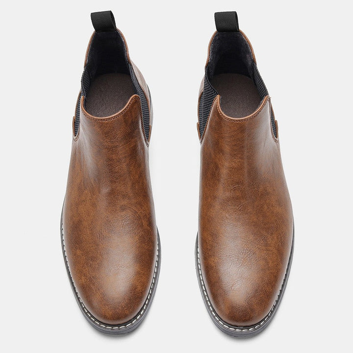 Alice | Chelsea Boots Cuir Vegan Femme Bout Rond Élastique
