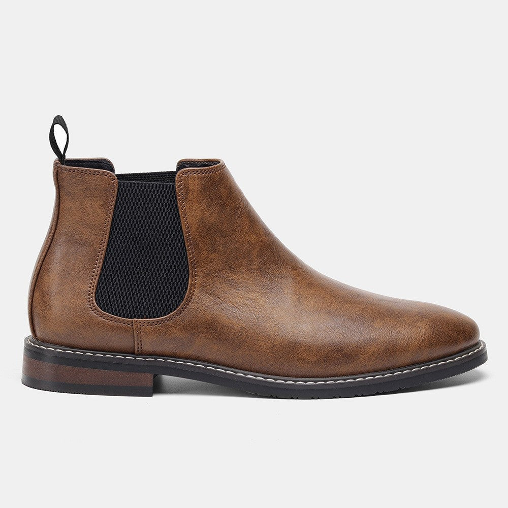 Alice | Chelsea Boots Cuir Vegan Femme Bout Rond Élastique