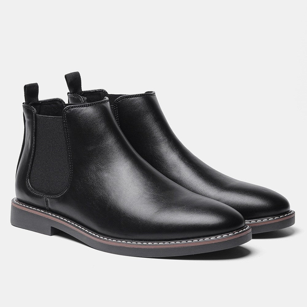 Alice | Chelsea Boots Cuir Vegan Femme Bout Rond Élastique
