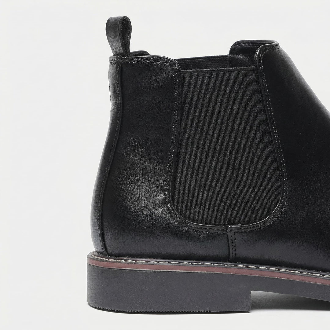Alice | Chelsea Boots Cuir Vegan Femme Bout Rond Élastique
