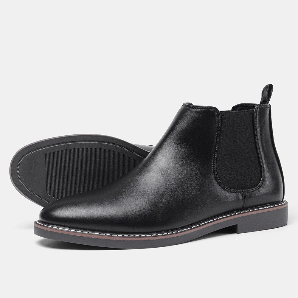 Alice | Chelsea Boots Cuir Vegan Femme Bout Rond Élastique
