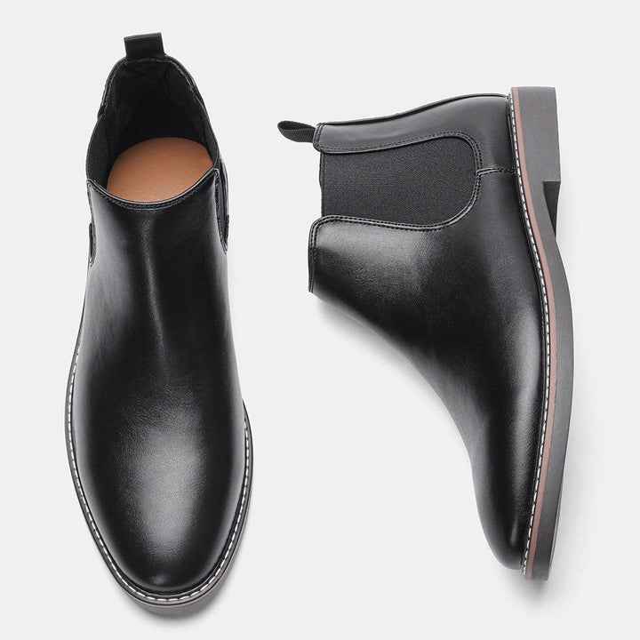 Alice | Chelsea Boots Cuir Vegan Femme Bout Rond Élastique