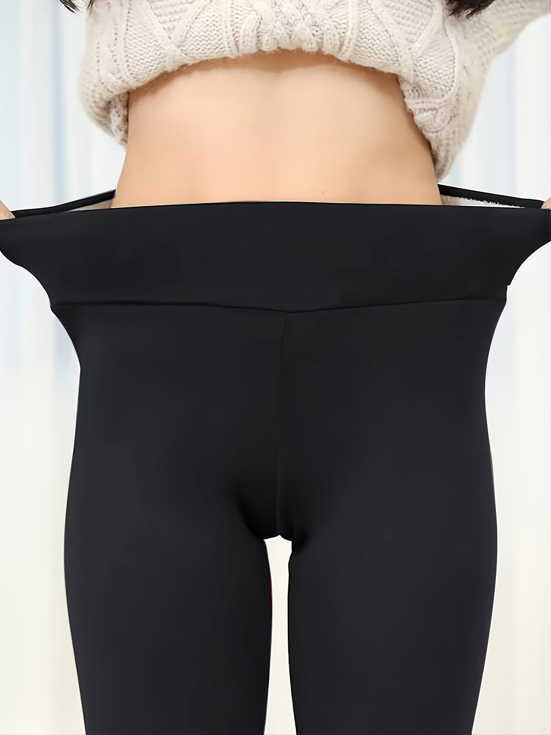 Alice | Legging Femme Taille Haute Thermique Doublé