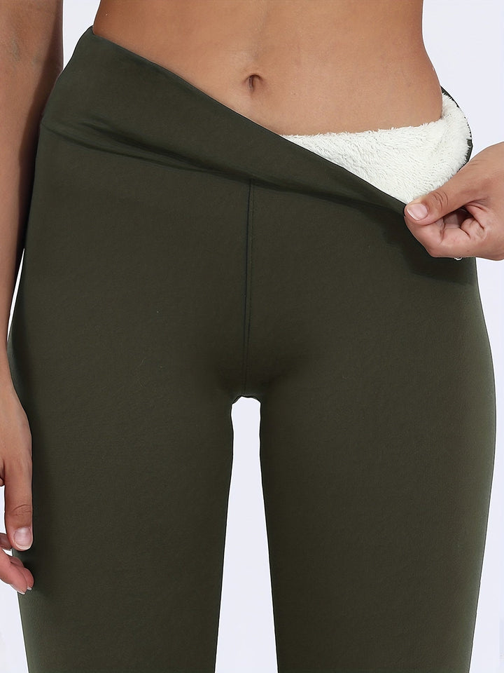 Alice | Legging Femme Taille Haute Thermique Doublé