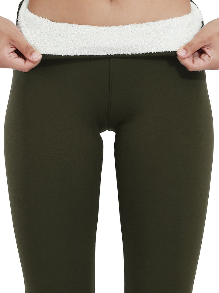 Alice | Legging Femme Taille Haute Thermique Doublé