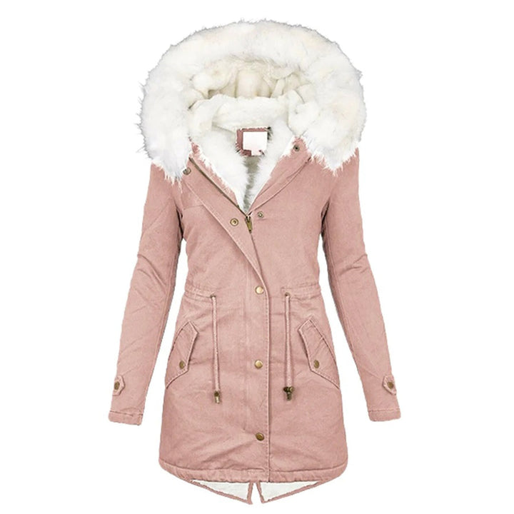 Alice | Parka Longue Femme Capuche Fourrure Doublée Hiver