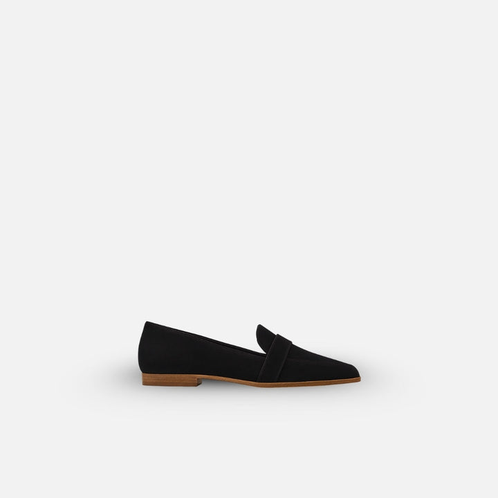 Amélie | Loafers Femme Mocassin en Daim Semelle Plate