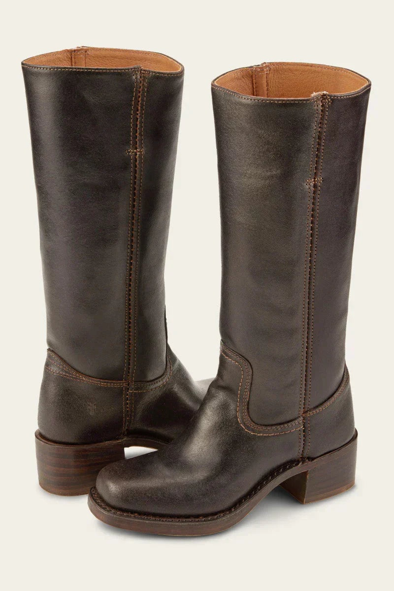 Anaïs | Bottes Cuir Femme Hautes à Talon Western