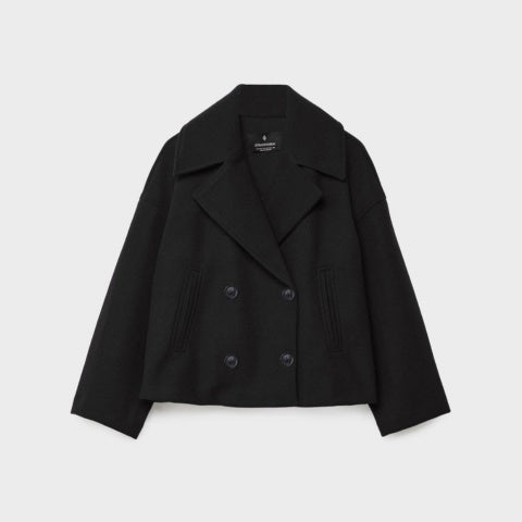 Anaïs | Manteau Court Femme Chic Double Boutonnage