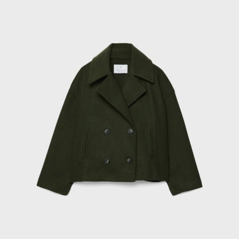 Anaïs | Manteau Court Femme Chic Double Boutonnage