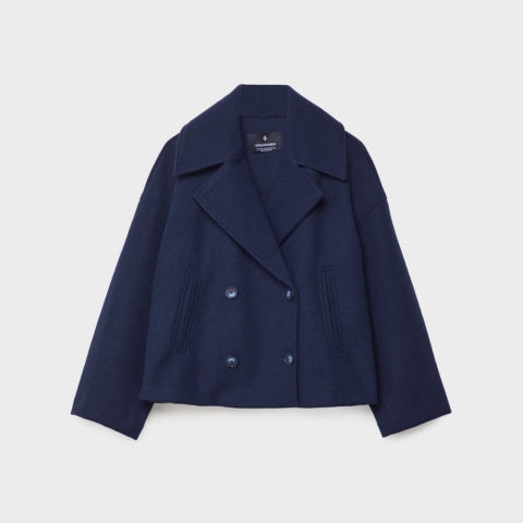 Anaïs | Manteau Court Femme Chic Double Boutonnage
