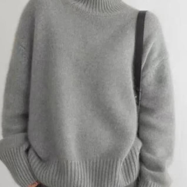 Anaïs | Pull Cachemire Col Roulé Oversize Femme
