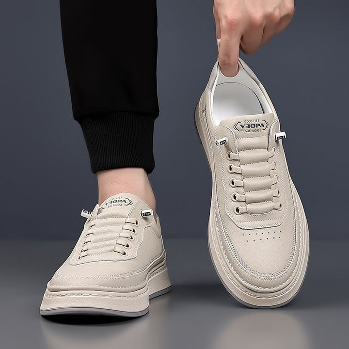 Antoine | Basket Cuir Homme Sneakers Luxe Semelle Épaisse
