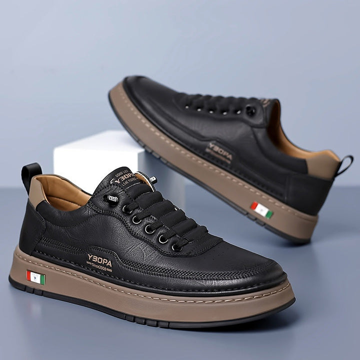 Antoine | Basket Cuir Homme Sneakers Luxe Semelle Épaisse