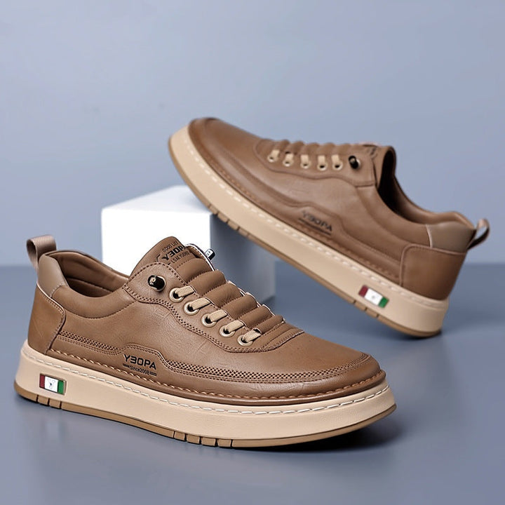 Antoine | Basket Cuir Homme Sneakers Luxe Semelle Épaisse