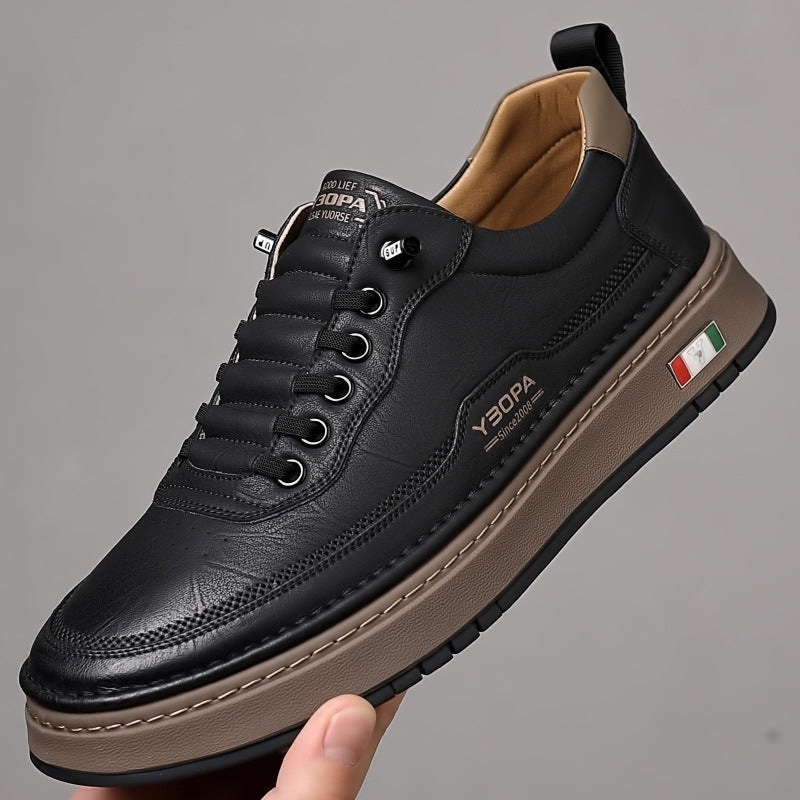 Antoine | Basket Cuir Homme Sneakers Luxe Semelle Épaisse