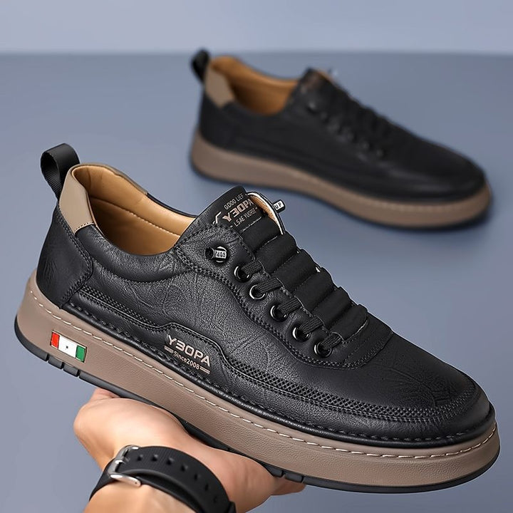 Antoine | Basket Cuir Homme Sneakers Luxe Semelle Épaisse