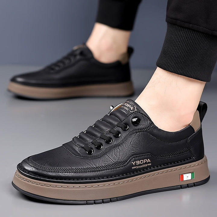 Antoine | Basket Cuir Homme Sneakers Luxe Semelle Épaisse