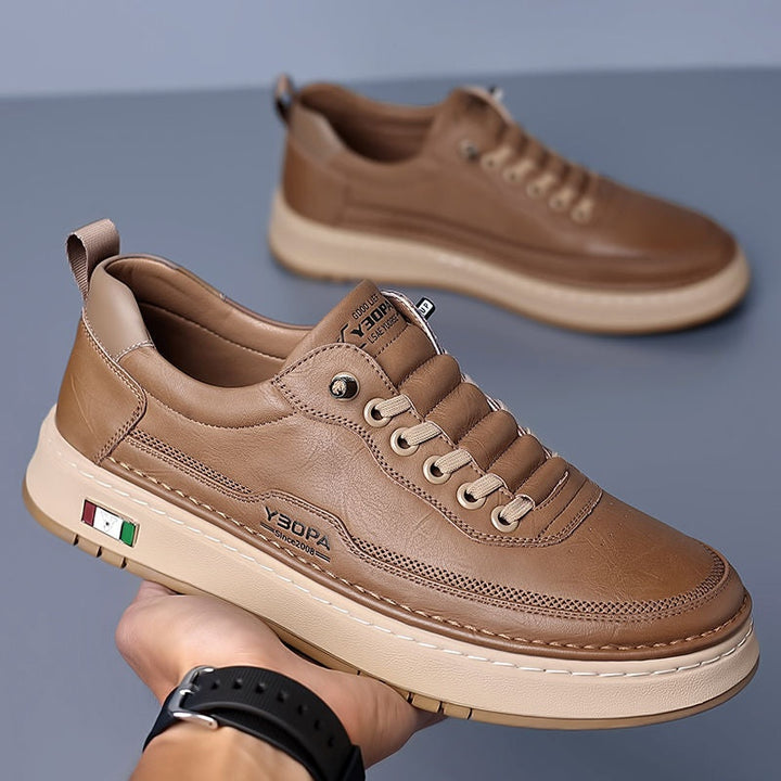 Antoine | Basket Cuir Homme Sneakers Luxe Semelle Épaisse