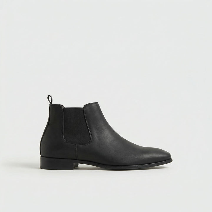 Antoine | Chelsea Boots en Cuir Homme Talon Plat