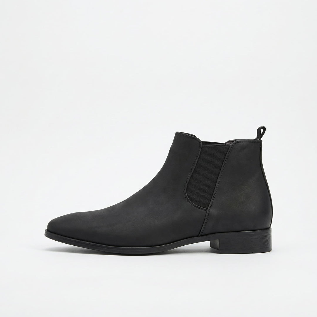 Antoine | Chelsea Boots en Cuir Homme Talon Plat