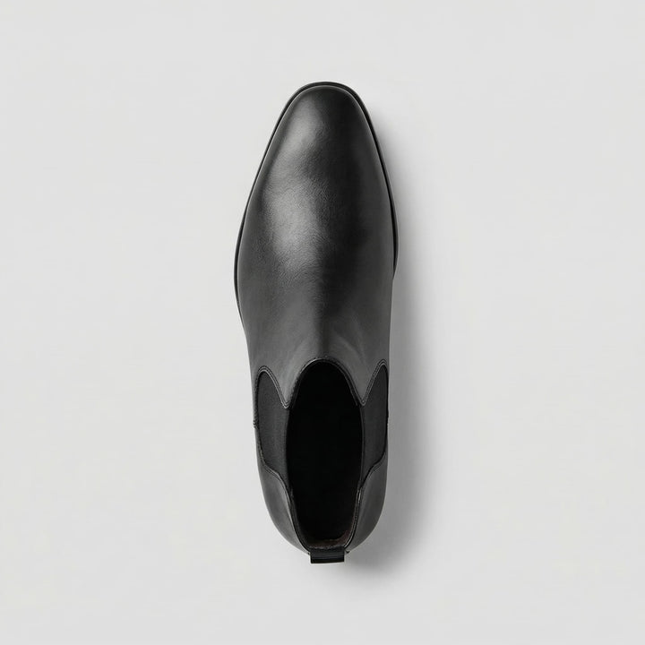 Antoine | Chelsea Boots en Cuir Homme Talon Plat