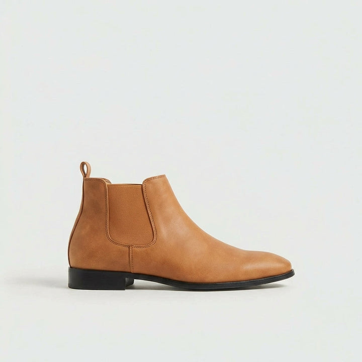 Antoine | Chelsea Boots en Cuir Homme Talon Plat