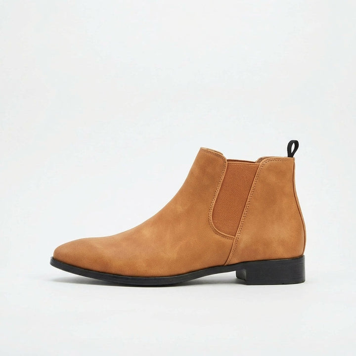 Antoine | Chelsea Boots en Cuir Homme Talon Plat