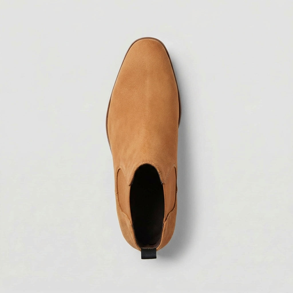 Antoine | Chelsea Boots en Cuir Homme Talon Plat