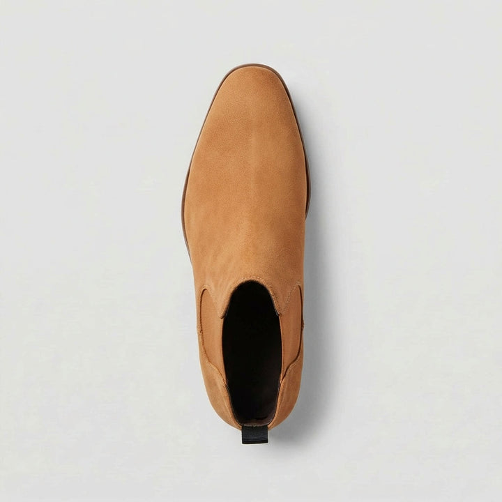 Antoine | Chelsea Boots en Cuir Homme Talon Plat