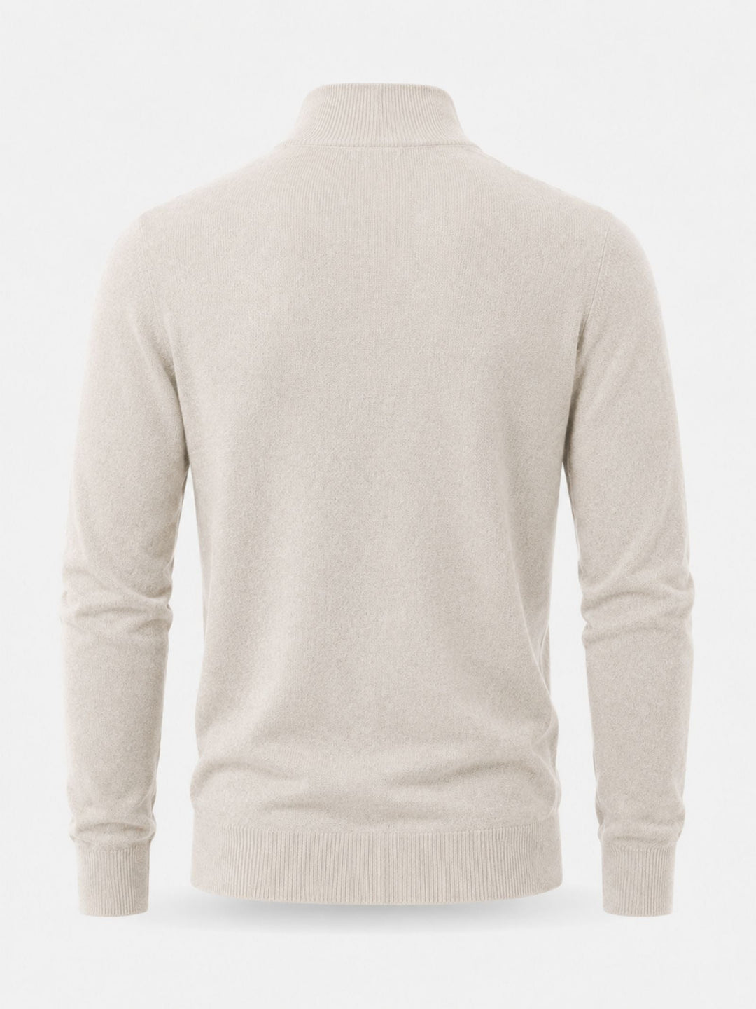 Antoine | Pull en Laine Homme Demi-Zippé Col Montant
