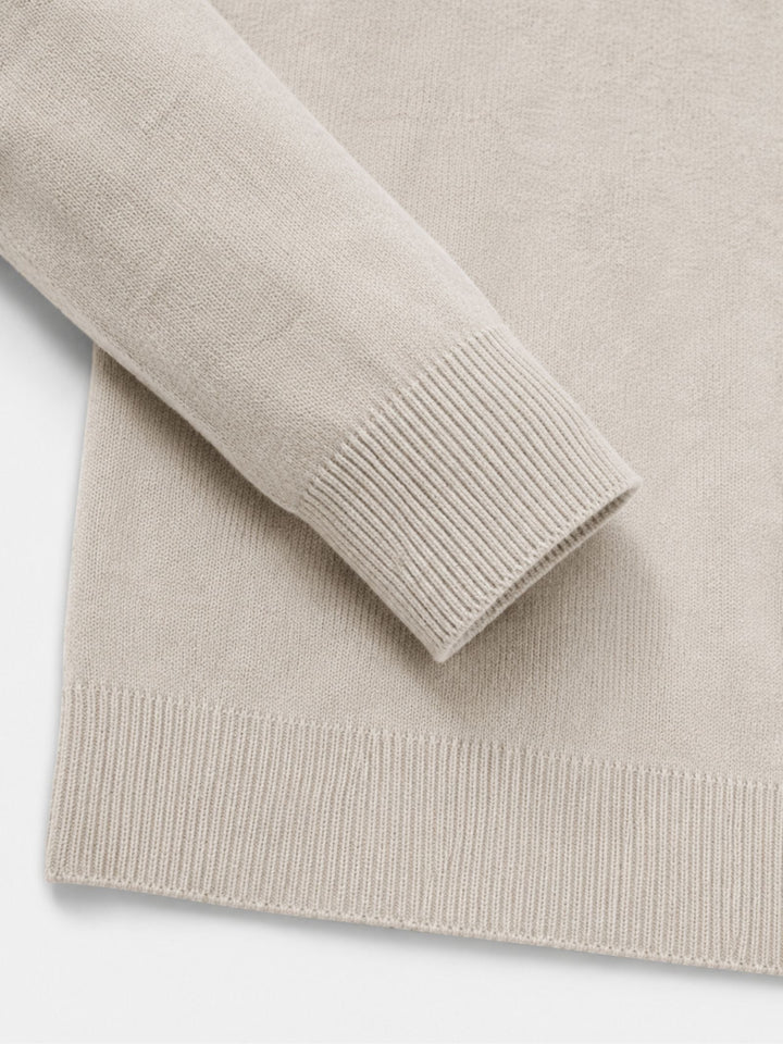 Antoine | Pull en Laine Homme Demi-Zippé Col Montant