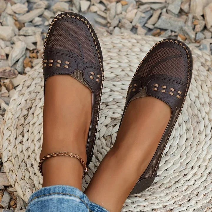 Apolline | Mocassins Femme Perforés Semelle Confort