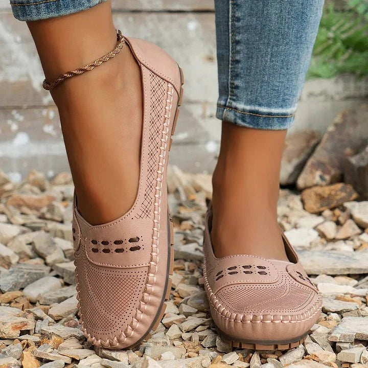 Apolline | Mocassins Femme Perforés Semelle Confort