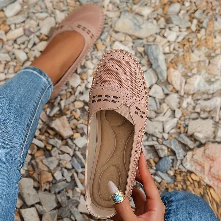 Apolline | Mocassins Femme Perforés Semelle Confort