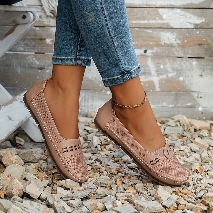 Apolline | Mocassins Femme Perforés Semelle Confort