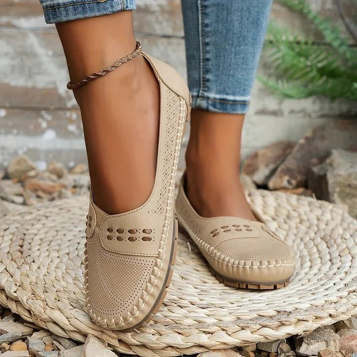 Apolline | Mocassins Femme Perforés Semelle Confort
