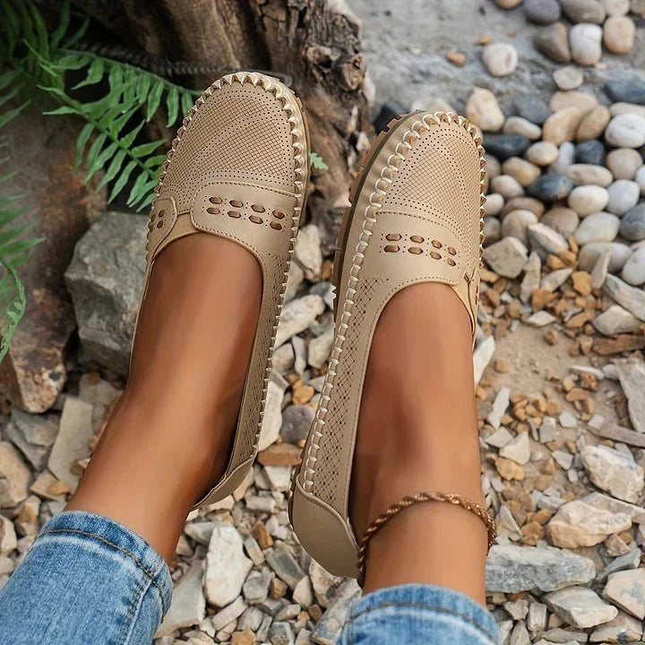 Apolline | Mocassins Femme Perforés Semelle Confort